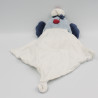 Doudou oiseau marin bleu mouchoir Cajou SUCRE D'ORGE