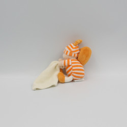 Mini Doudou lutin Abeille orange mouchoir ADEQUATE