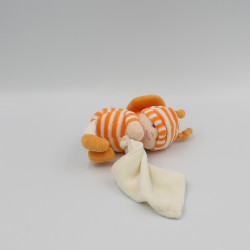 Mini Doudou lutin Abeille orange mouchoir ADEQUATE