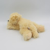 Doudou peluche chien couché beige GIPSY