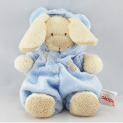 Doudou ours déguisé en lapin bleu NICOTOY