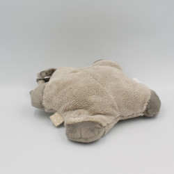 Doudou semi plat ane poney cheval beige blanc couronnes Noa NATTOU