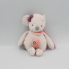 Doudou musical souris rose pois Valentine NATTOU