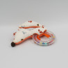 Doudou hochet renard orange VERTBAUDET
