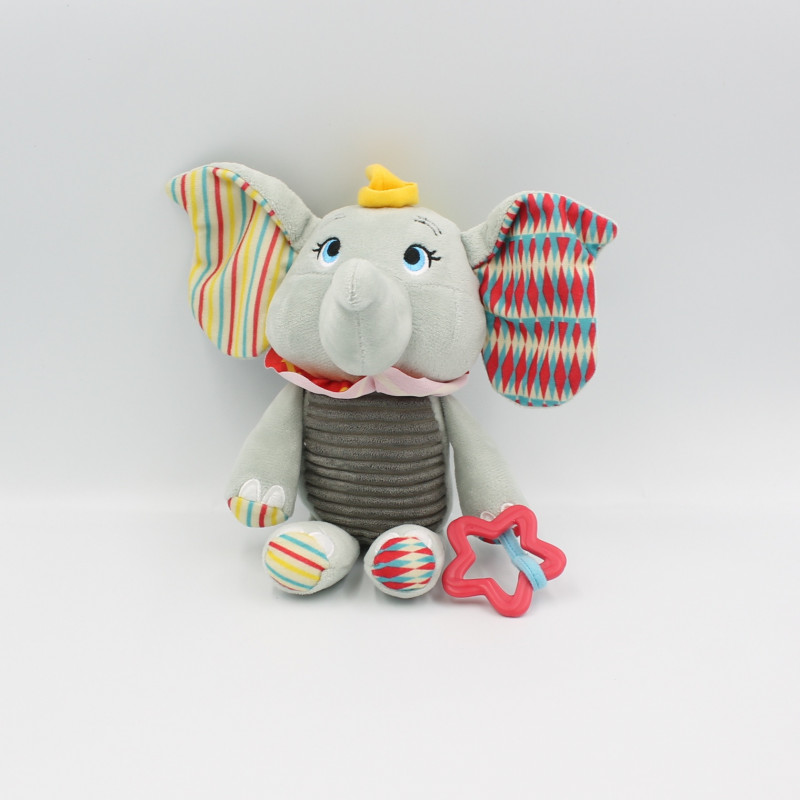 Doudou Dumbo l'éléphant hochet Clementoni Disney Baby