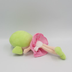 Doudou poupée fille vert rose La Nina DISET