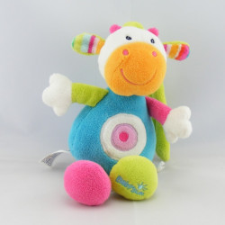 Doudou vache rose vert spirale BABYSUN