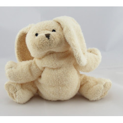 Doudou chien lapin ecru marron BABY CLUB