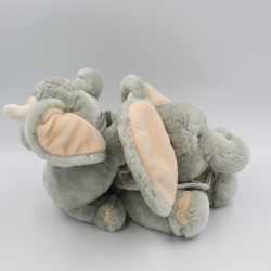 Peluche éléphant gris Dumbo avec bébé DISNEY