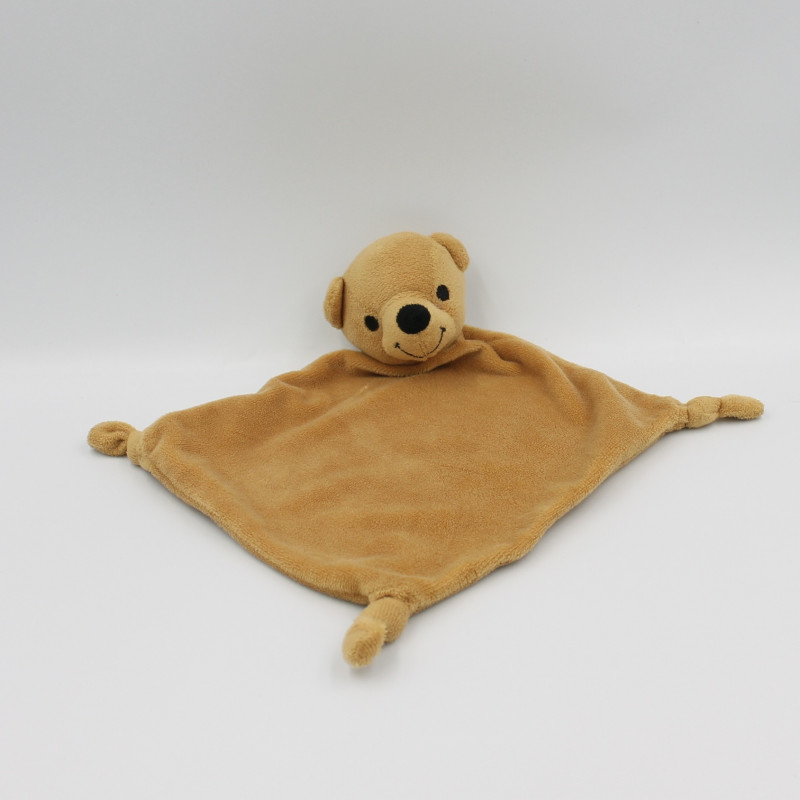 Doudou plat ours marron CREDIT AGRICOLE