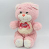 Ancienne peluche ours rose Barbie MATTEL