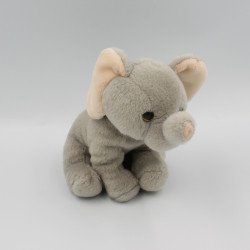 Doudou éléphant gris rose...