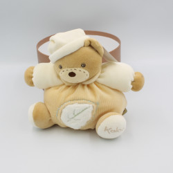 Doudou ours boule écru feuilles Collection Pure KALOO