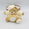 Doudou ours boule écru feuilles Collection Pure KALOO