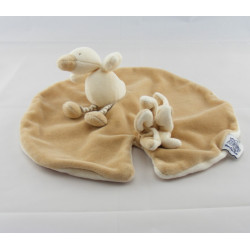 Doudou plat nénuphar beige canard Edouard MOULIN ROTY