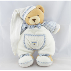 Doudou ours vichy bleu KALOO 