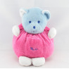 Doudou ours  boule rose fushia Musti de MUSTELA 