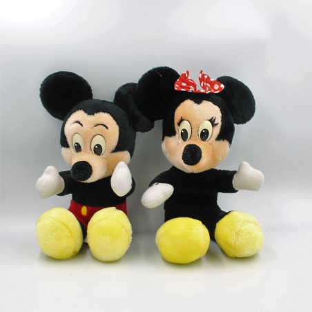 Ancienne Peluche souris Mickey mouse et Minnie EURO DISNEY