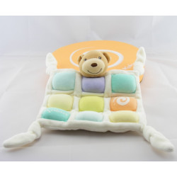 Doudou plat ours candies candy couleur pastel KALOO
