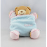 Doudou plat ours Liliblue transformable rose bleu KALOO