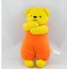 Doudou ours rouge et jaune BERCHET