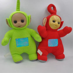 Peluches Teletubbies au complet Po Laa-laa Dipsy Tinky-Winky