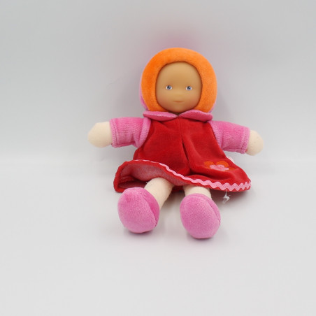 Doudou poupée bébé rouge Mademoiselle Grenadine COROLLE