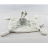 Doudou plat ours blanc gris Dodo d'amour MGM