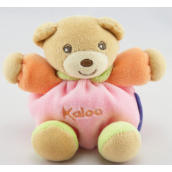 Mini doudou ours rose fleur KALOO 
