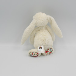 Doudou lapin blanc fleurs Liberty JELLYCAT 20 cm