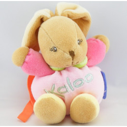Mini doudou lapin beige orange KALOO 1998