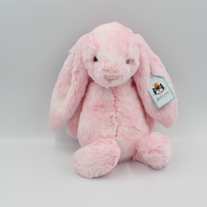 Doudou peluche lapin rose JELLYCAT