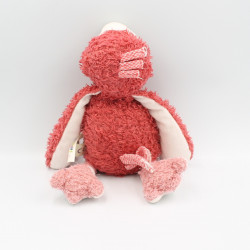 Doudou oiseau pingouin Les Zazous rose MOULIN ROTY