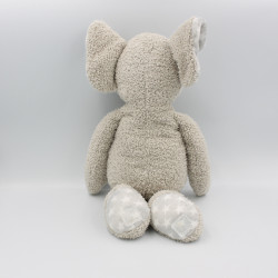 Doudou peluche éléphant gris étoiles CASA
