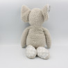 Doudou peluche éléphant gris étoiles CASA