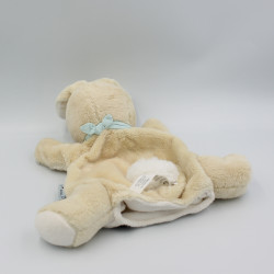 Doudou marionnette lapin beige blanc Les Amis KALOO