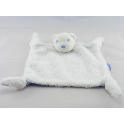 Doudou plat ours endormi poisson bleu KALOO