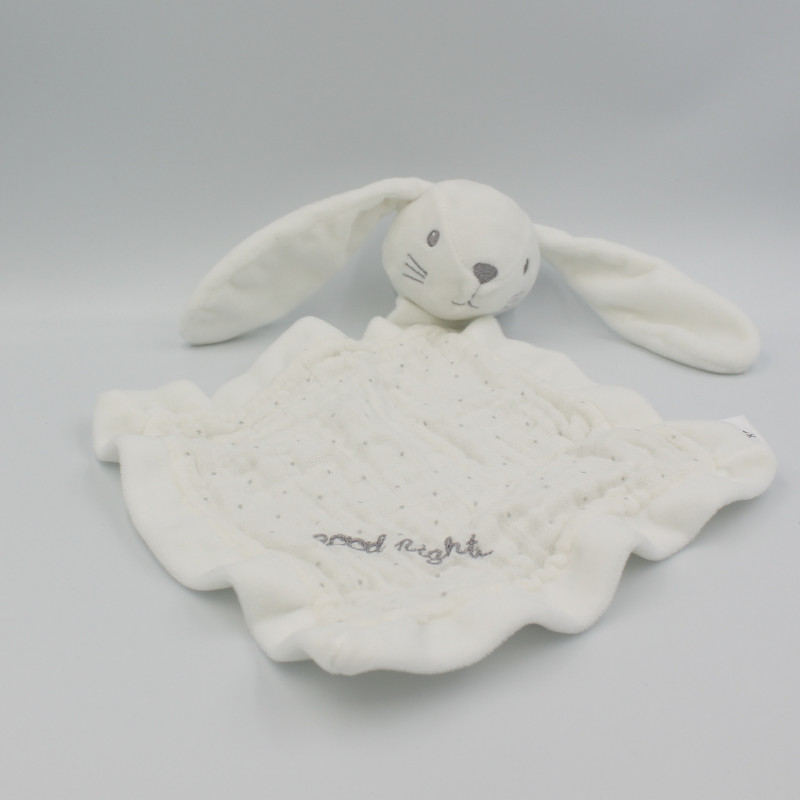 Doudou plat lapin blanc Good Night SIMBA TOYS KIABI