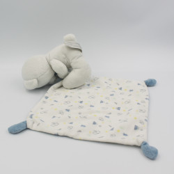 Doudou ours blanc mouchoir bleu Love KIABI SIMBA TOYS