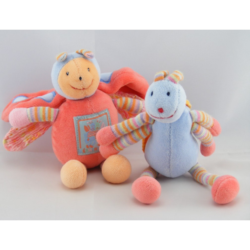 Doudou hochet coccinelle Zéphir et Zoé MOULIN ROTY 