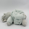 Doudou lapin plume gris bleu KALOO