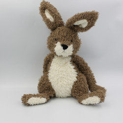 Doudou peluche lapin marron blanc JELLYCAT