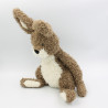 Doudou peluche lapin marron blanc JELLYCAT