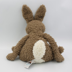 Doudou peluche lapin marron blanc JELLYCAT