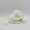 Doudou marionnette chat blanc KALOO