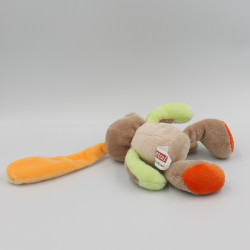 Doudou lapin beige orange vert NATTOU