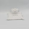 Doudou plat ours blanc IKKS LOT DE 3