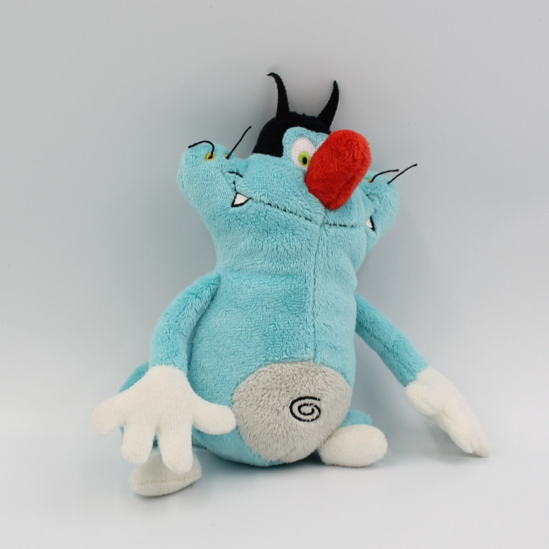Doudou Chat bleu Oggy et les cafard JEMINI 18 cm
