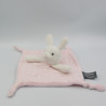 Doudou plat lapin rose blanc étoiles ORCHESTRA PREMAMAN