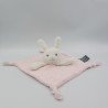 Doudou plat lapin rose blanc étoiles ORCHESTRA PREMAMAN